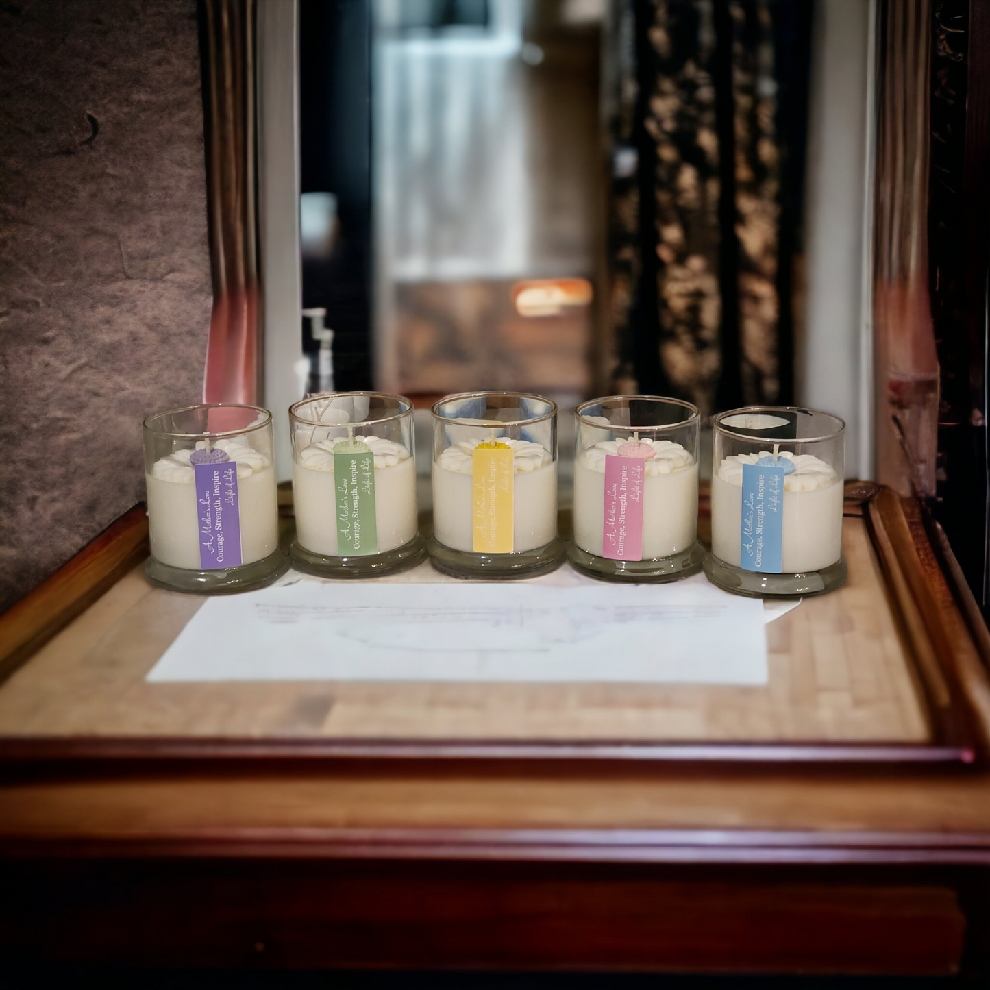 Daisy Themed Soy Candles