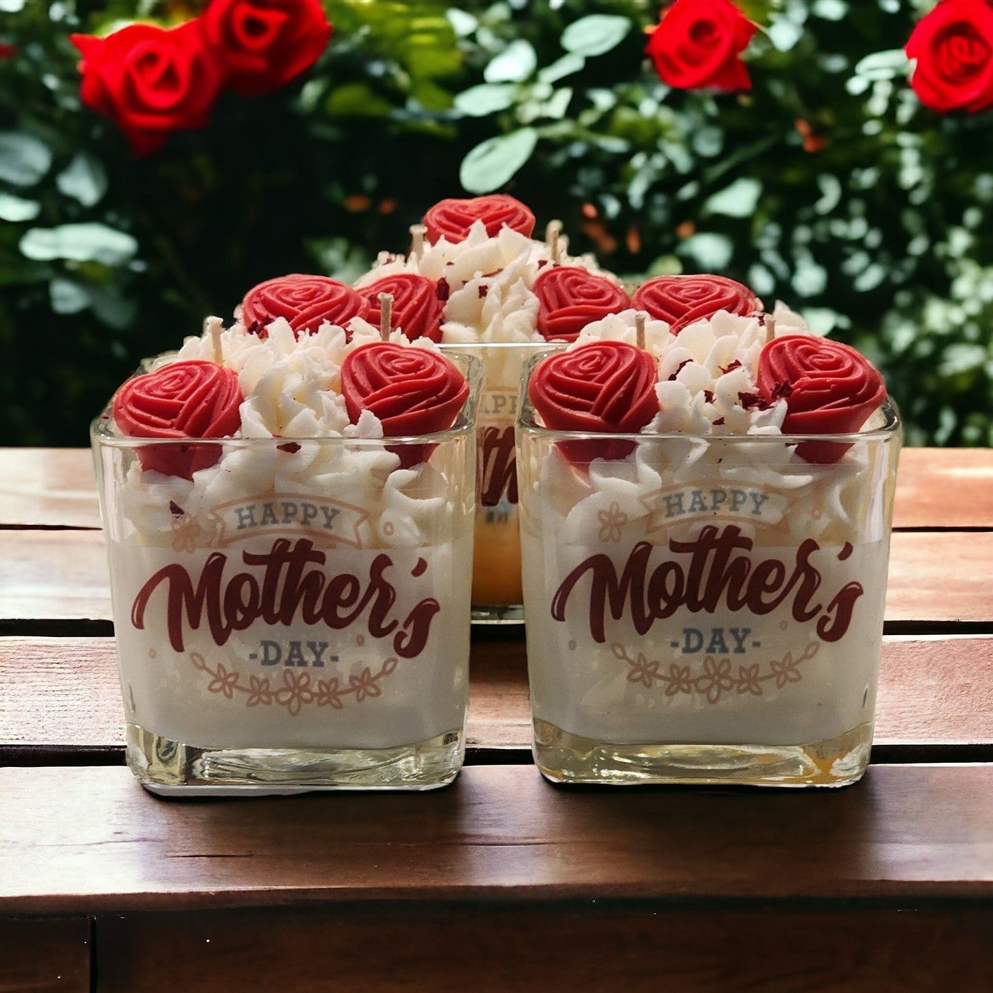Mother's Day Rose Bouquet Soy Wax Candle