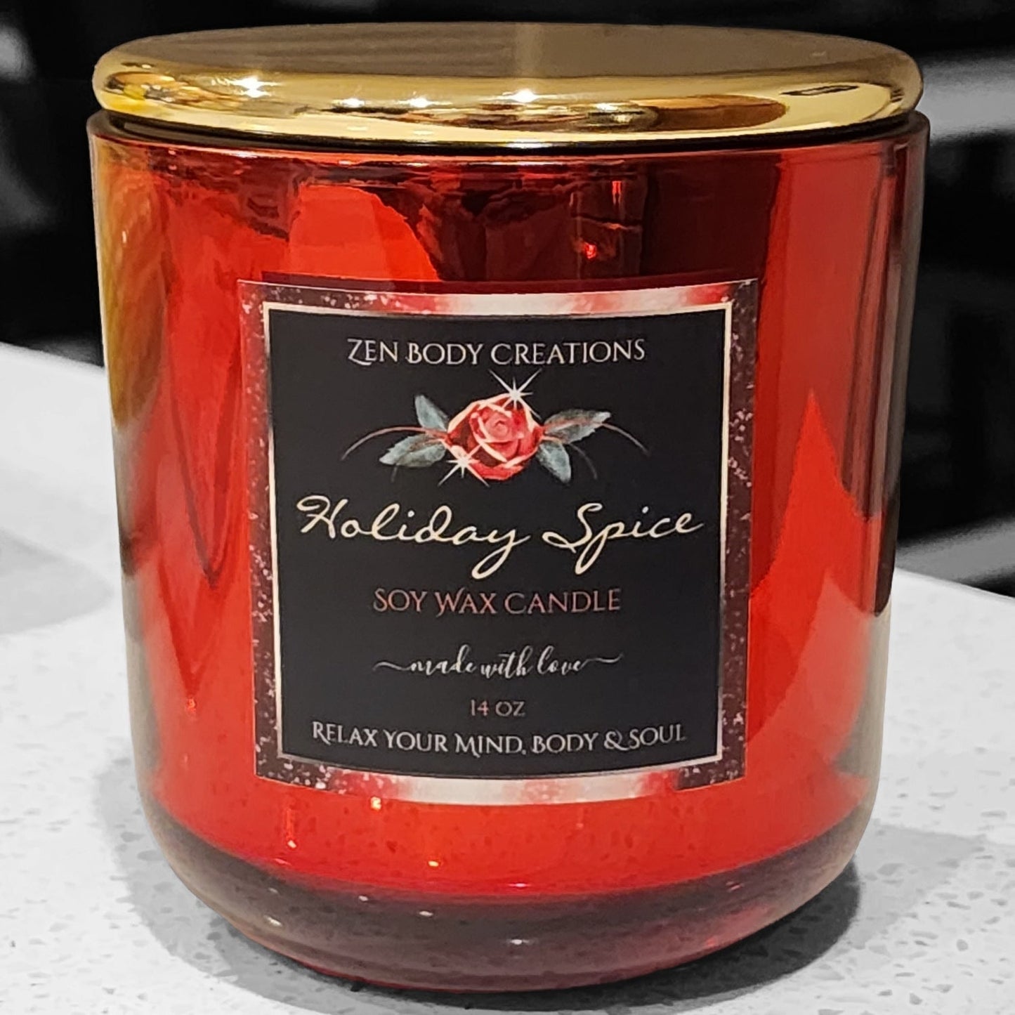 Luxe Holiday Soy Wax Candle