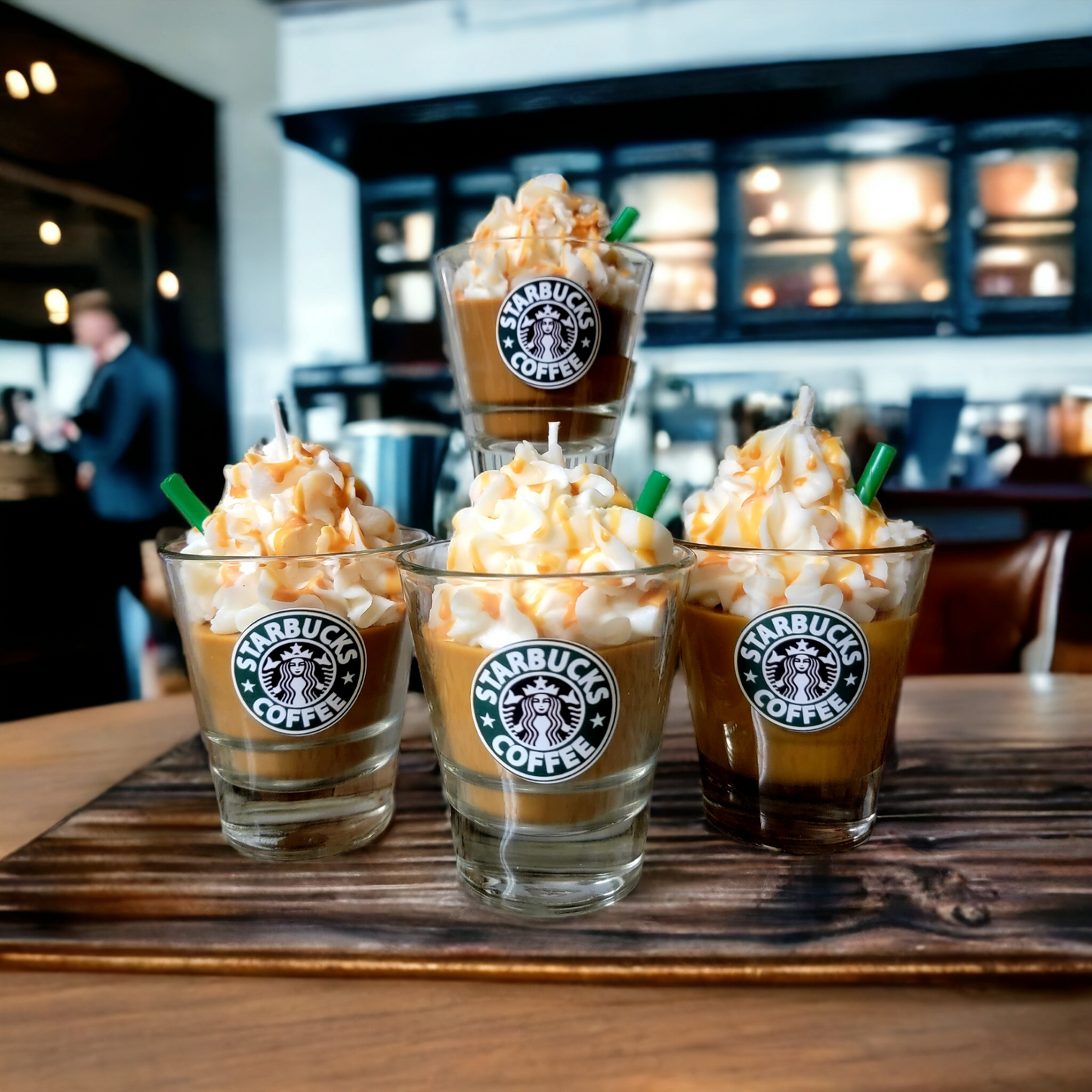 Starbucks theme scented soy wax candles
