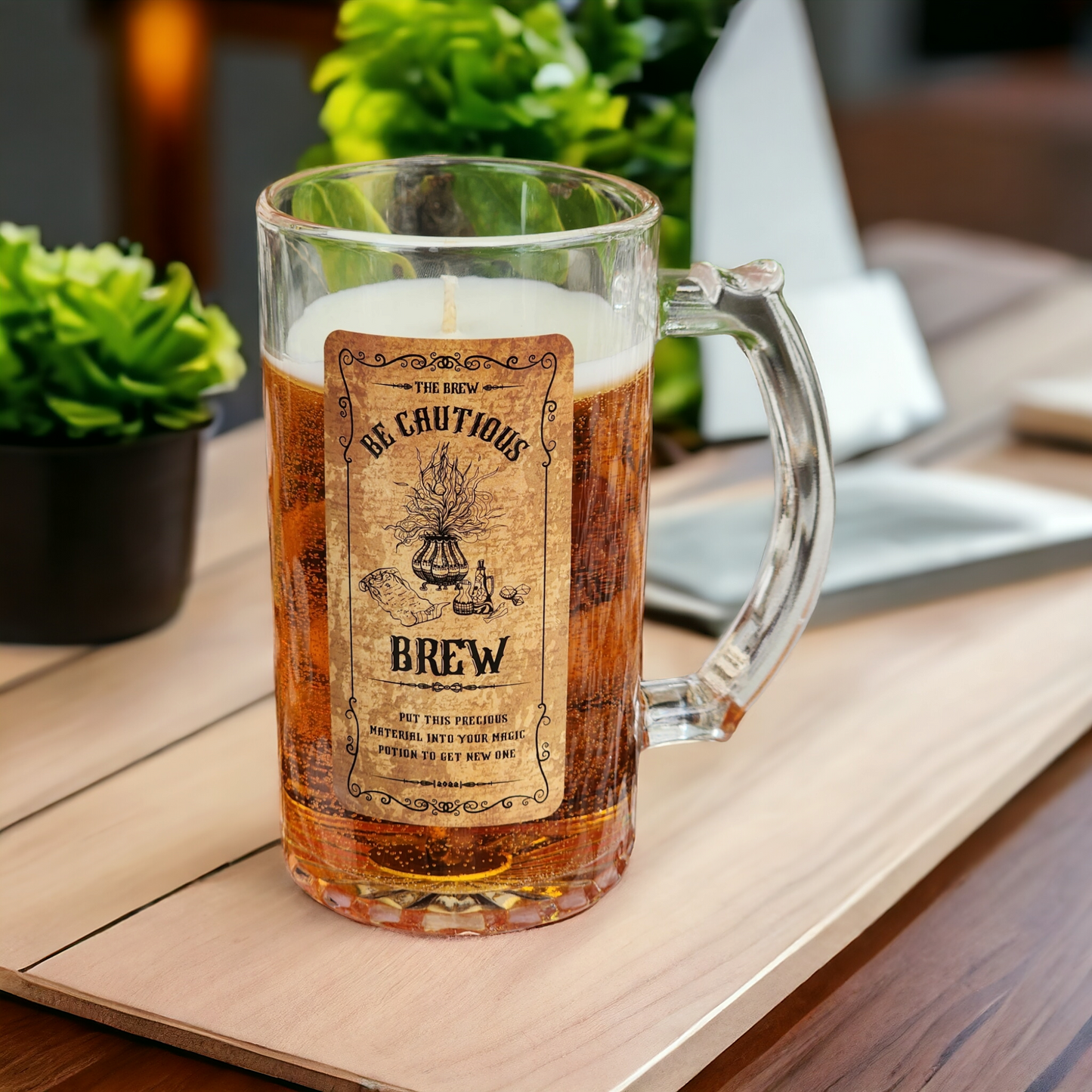Harry Potter Theme Beer Candle