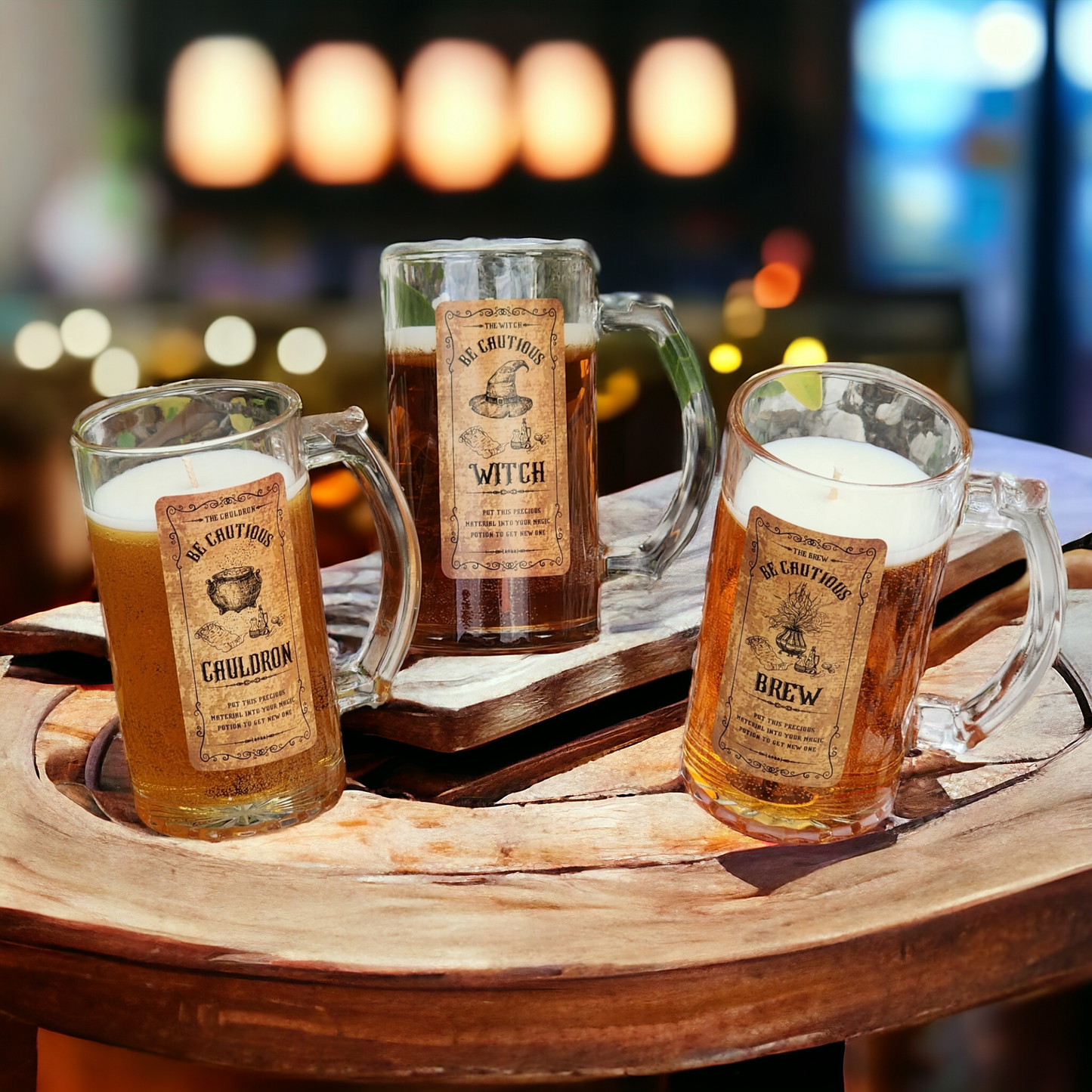 Harry Potter Theme Beer Candle