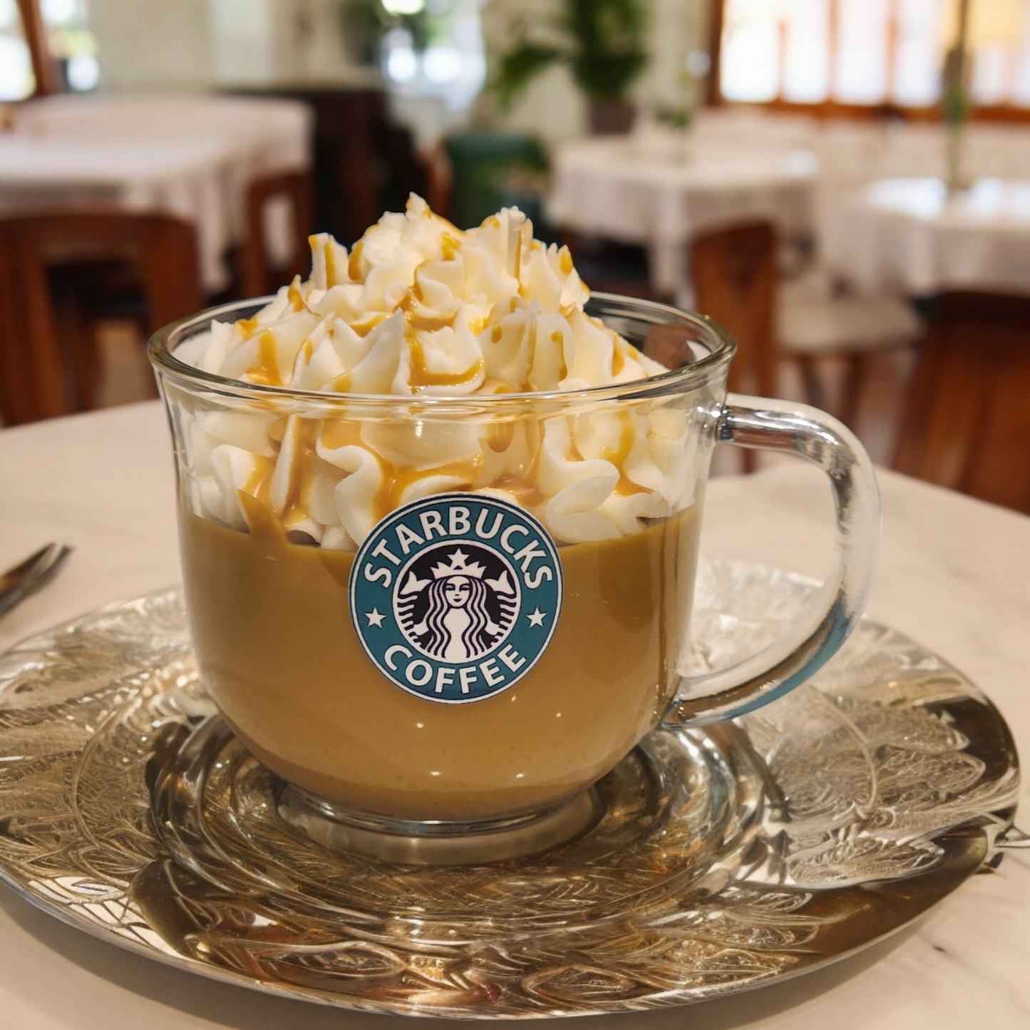 starbucks cafe theme scented soy wax candle