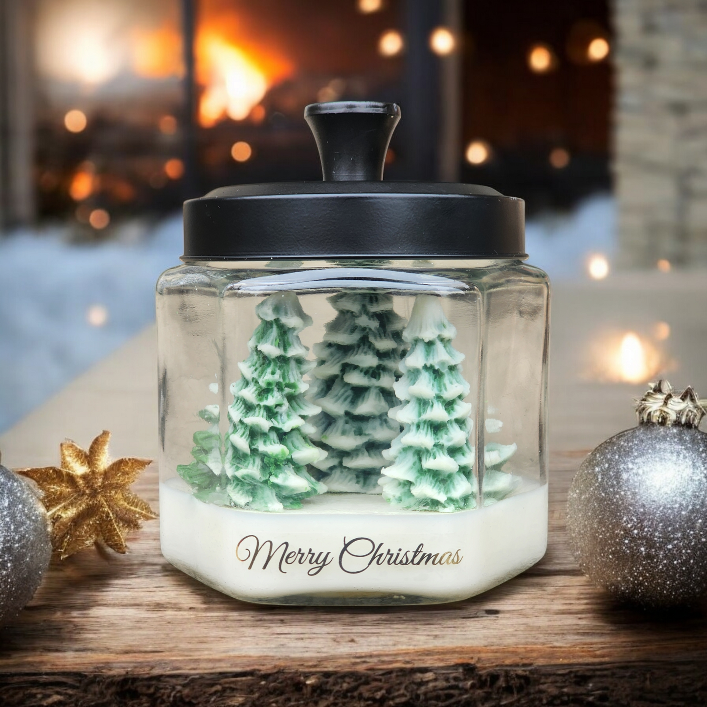 Christmas Tree Village Soy Wax Candle