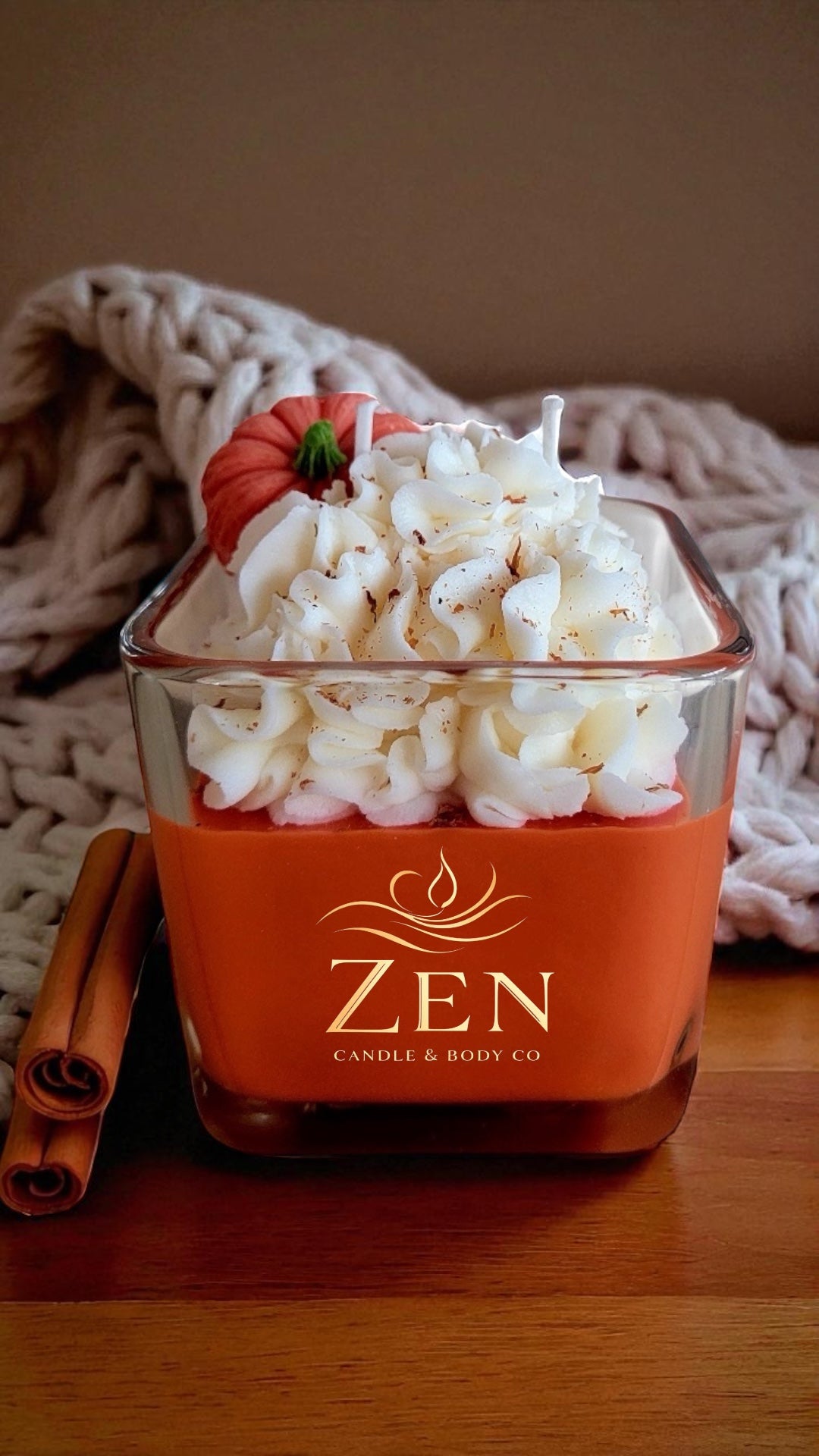 Pumpkin Scented Soy Wax Candle