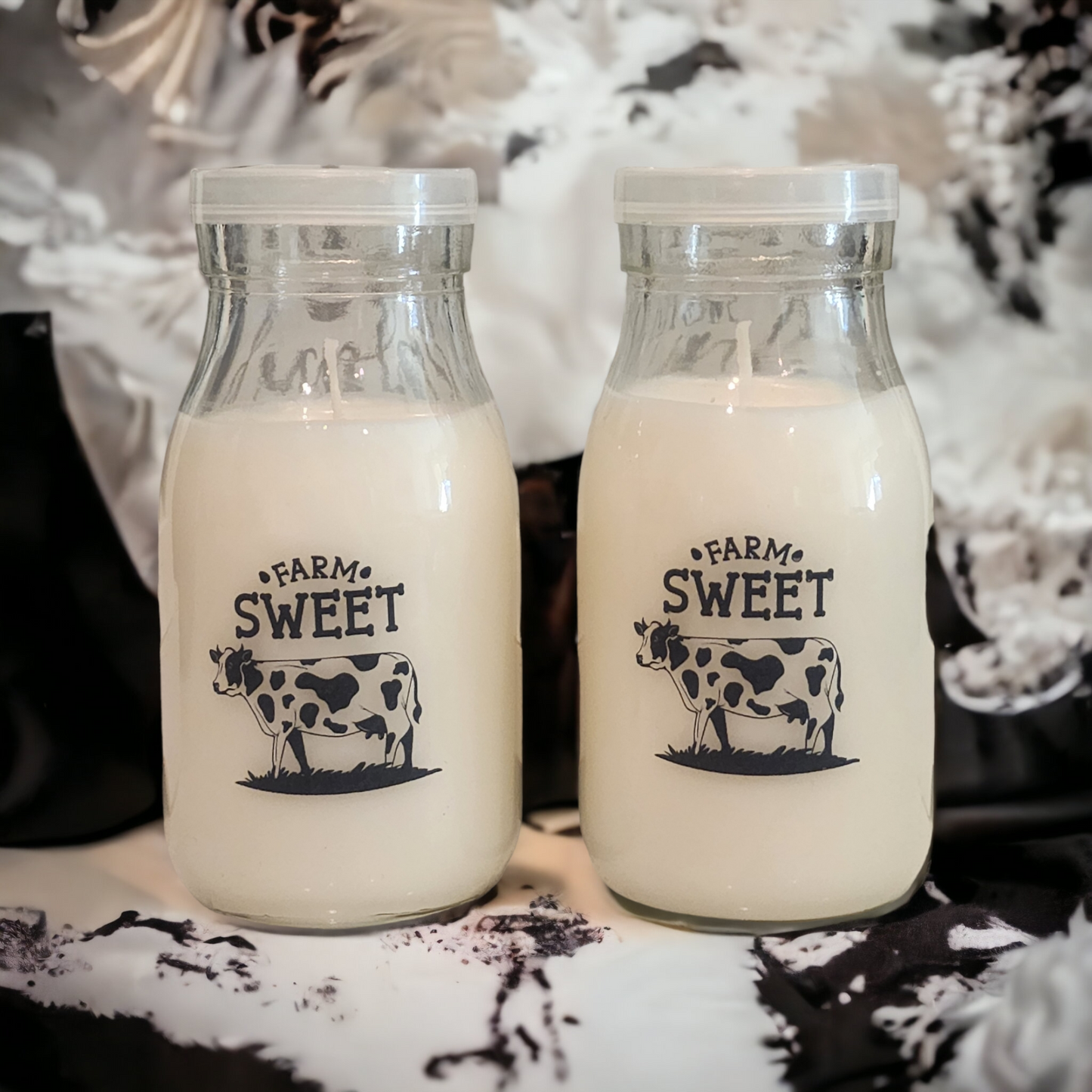 Farm Fresh Milk theme soy wax candle