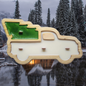 Wooden Truck Soy Candle (white)