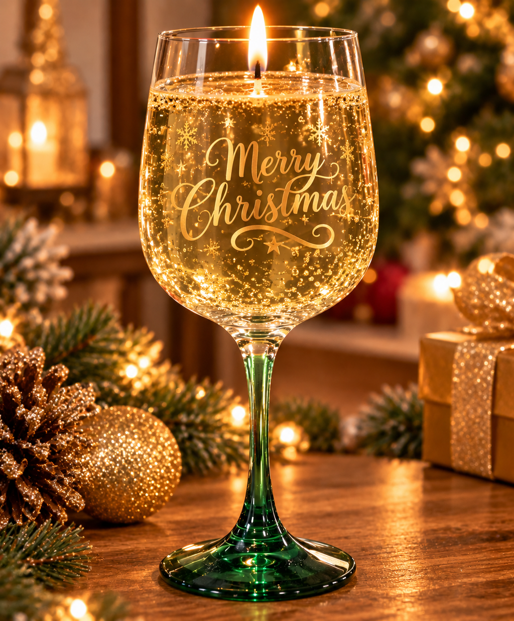 Holiday Champagne Scented Candle