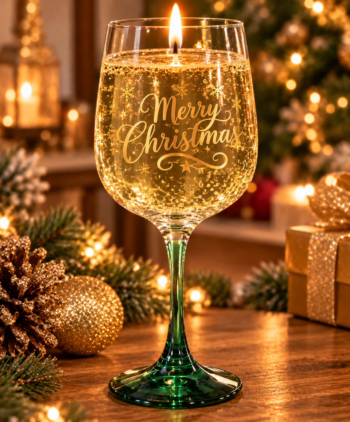 Holiday Champagne Scented Candle
