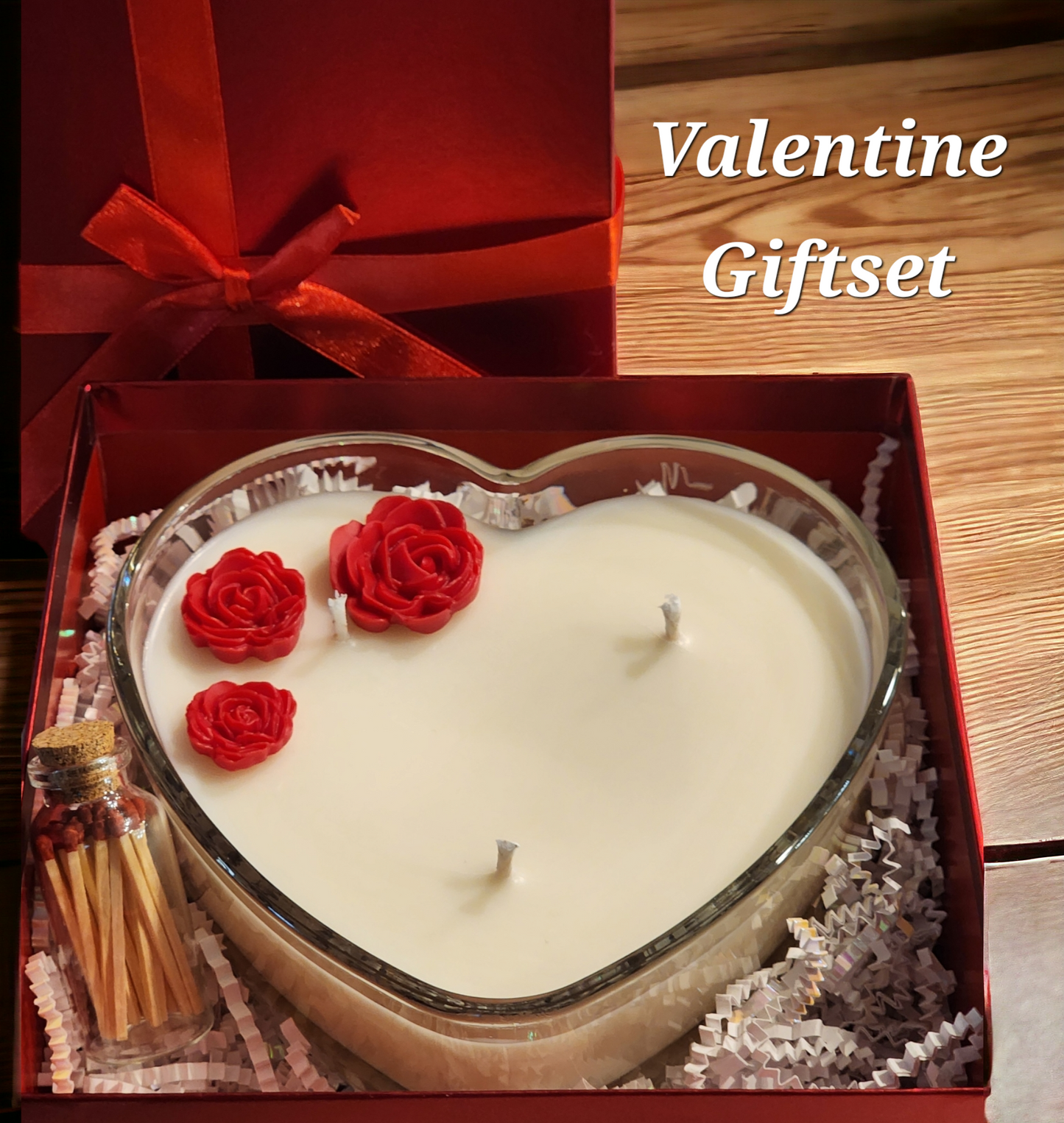 Heart Shape Candle Giftset