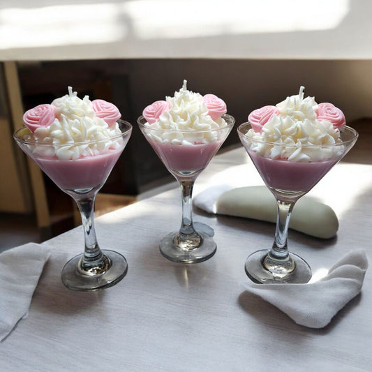 Martini Theme Soy Wax Candle