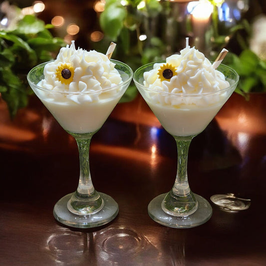 Sunflower Martini Soy Wax Candle