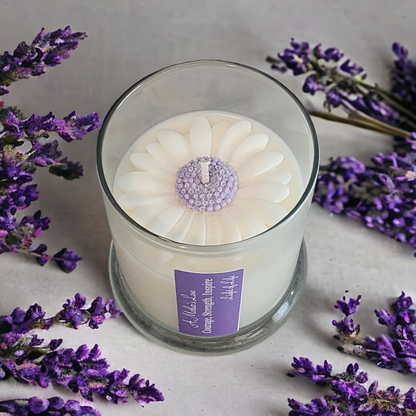 Daisy Themed Soy Candles