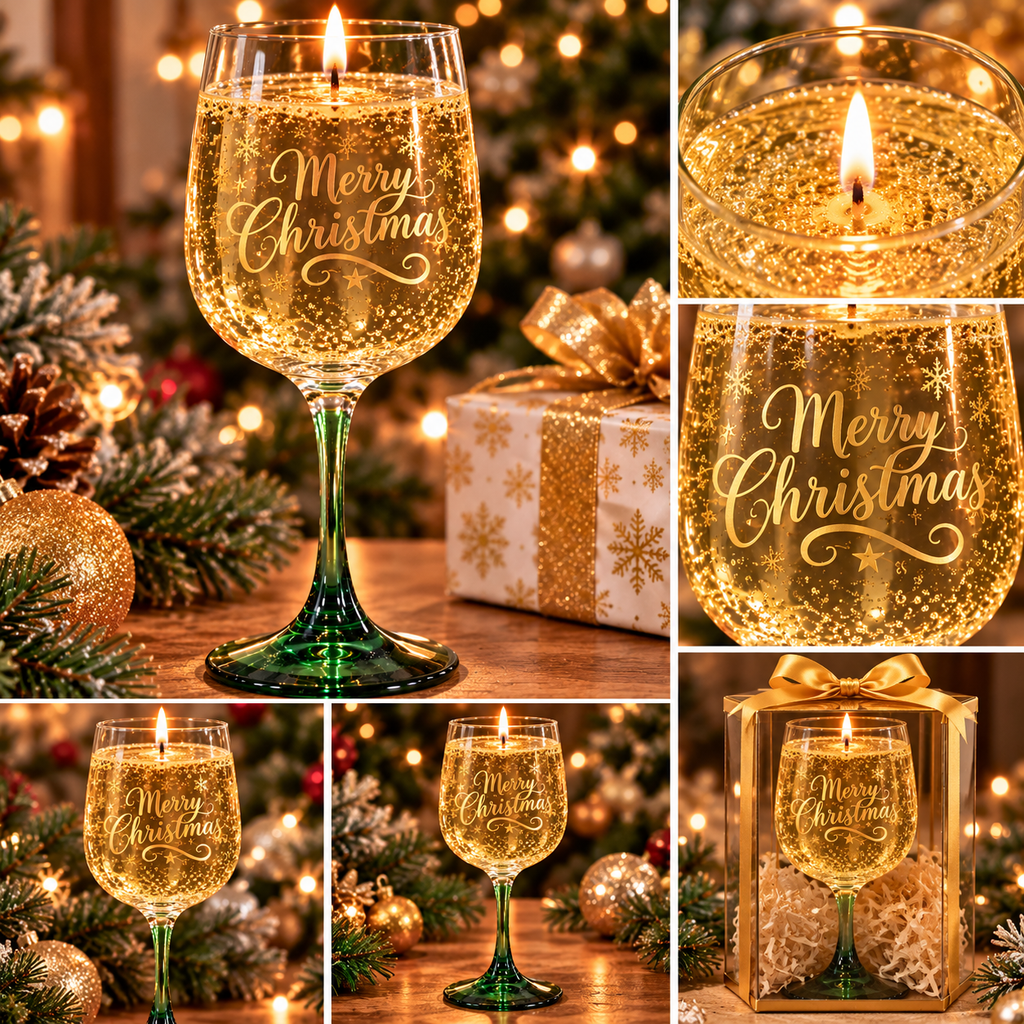 Holiday Champagne Scented Candle