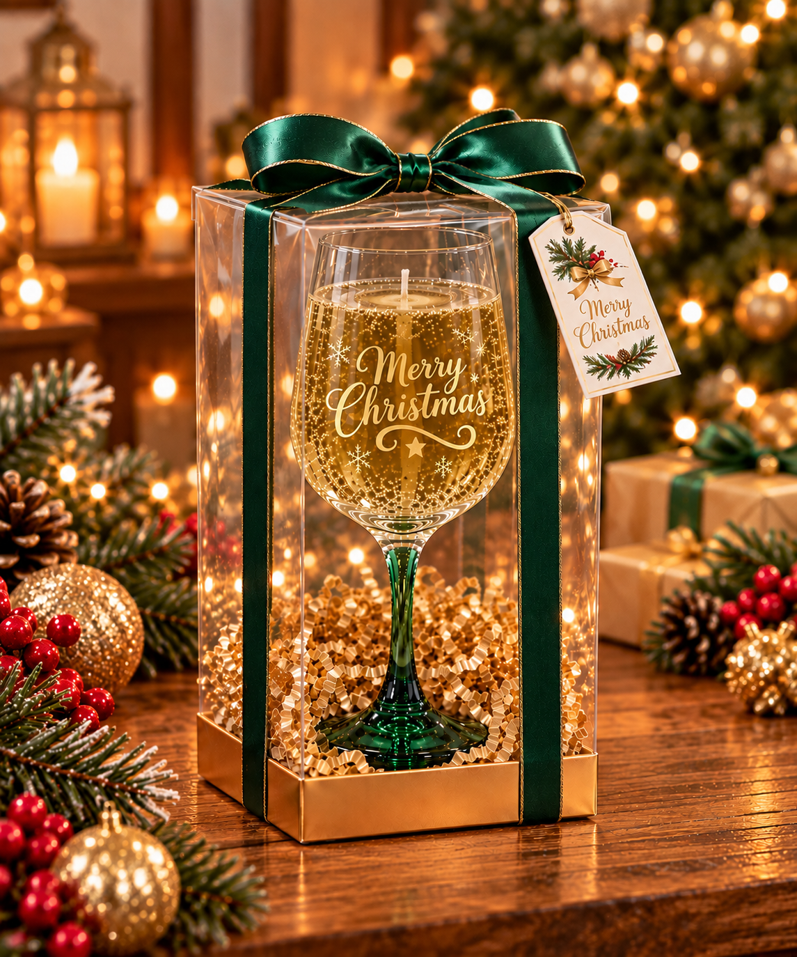 Holiday Champagne Scented Candle