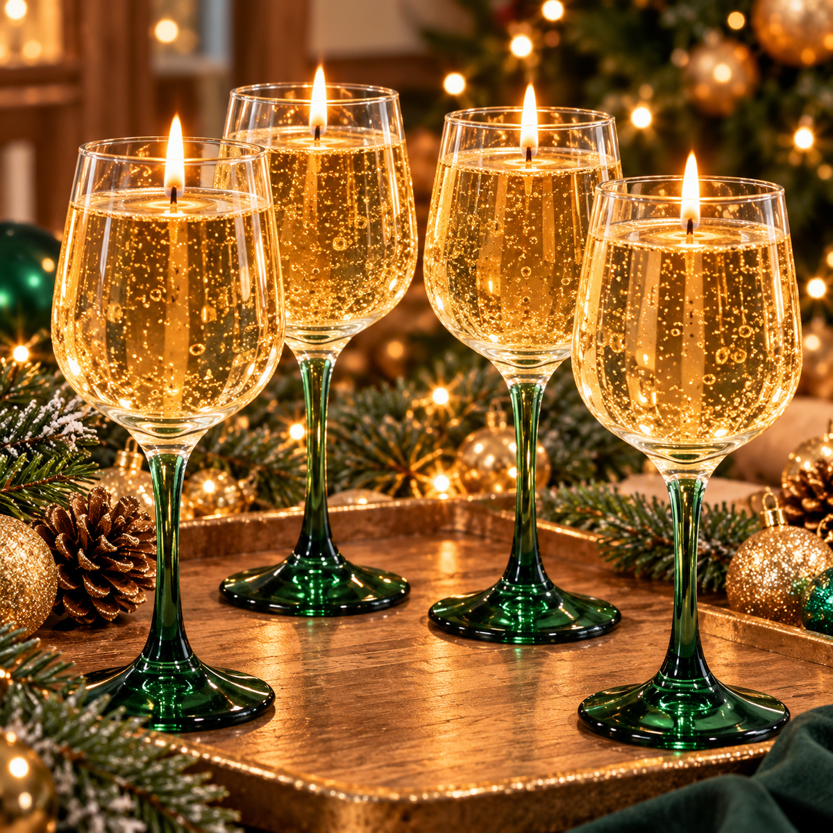 Holiday Champagne Scented Candle