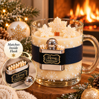 Christmas Flask Soy Wax Candle In Giftbag