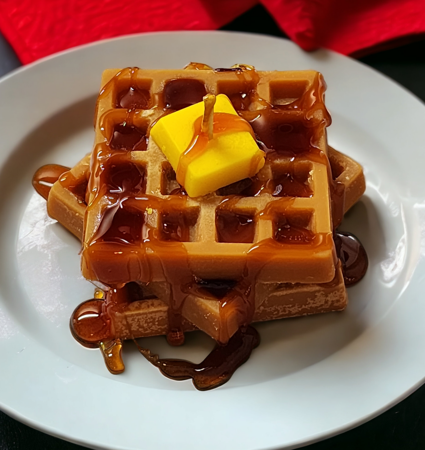 Waffle soy wax candle