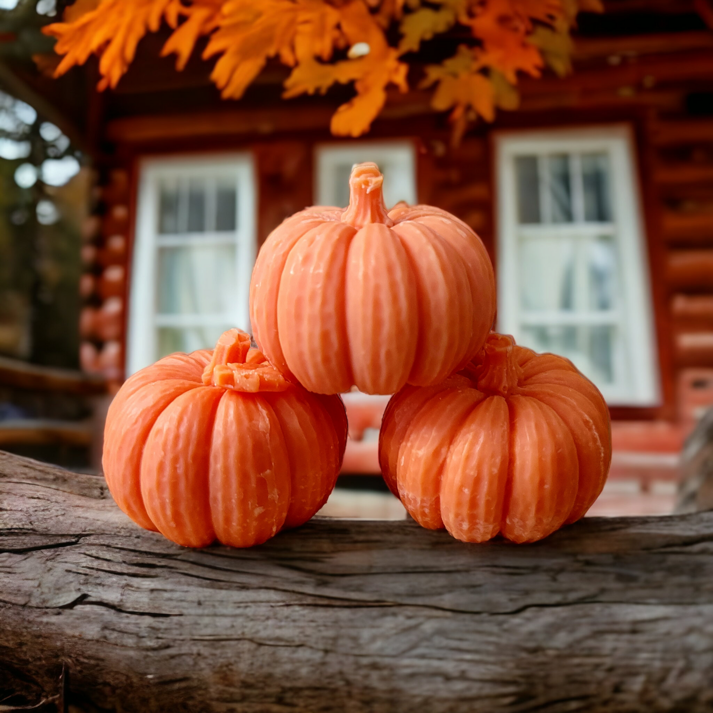 Pumpkin Wax Melts In Decorative Gumball Pumpkin Shaped Container