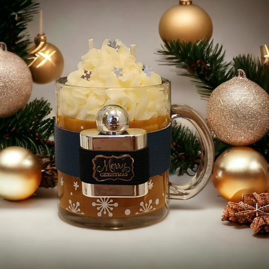Snowflake Holiday Mug w/Flask