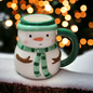 Snowman latte theme soy wax candle