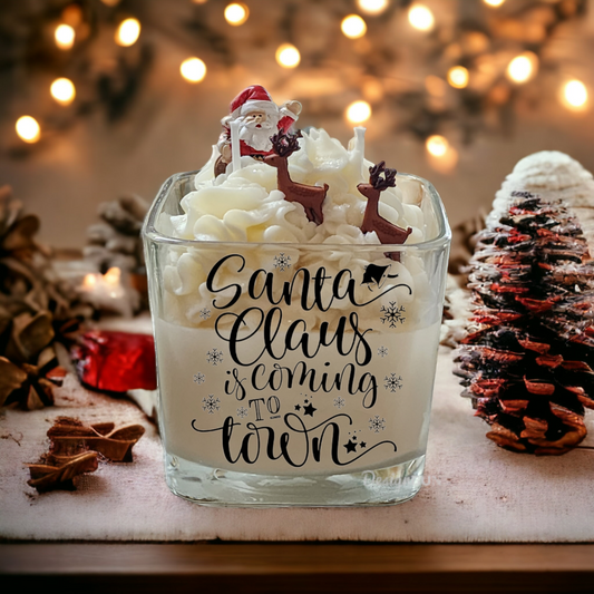 Santa Themed Soy Candles