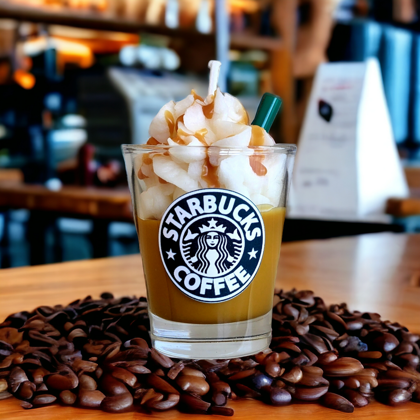 Mini Starbucks Themed Soy Candle