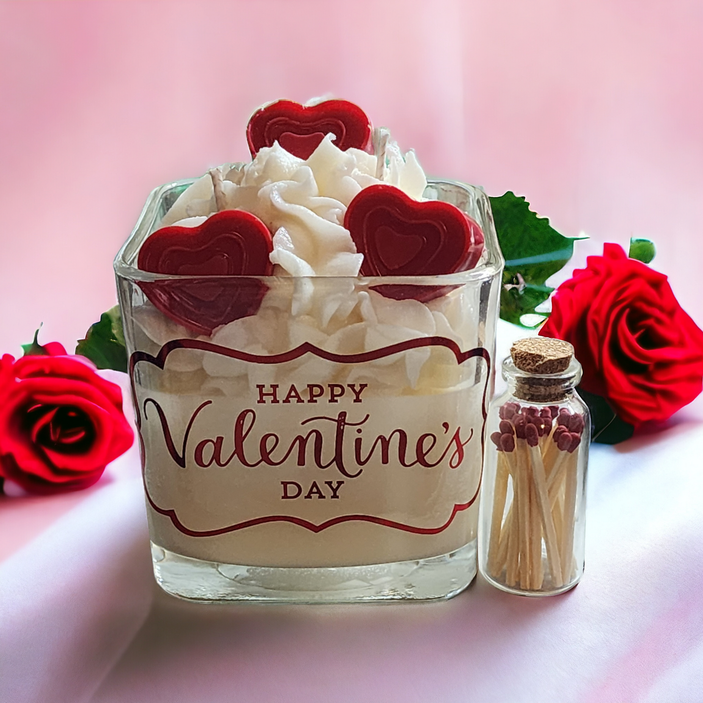 Hearts Soy Candle (Mother's Day Logo)
