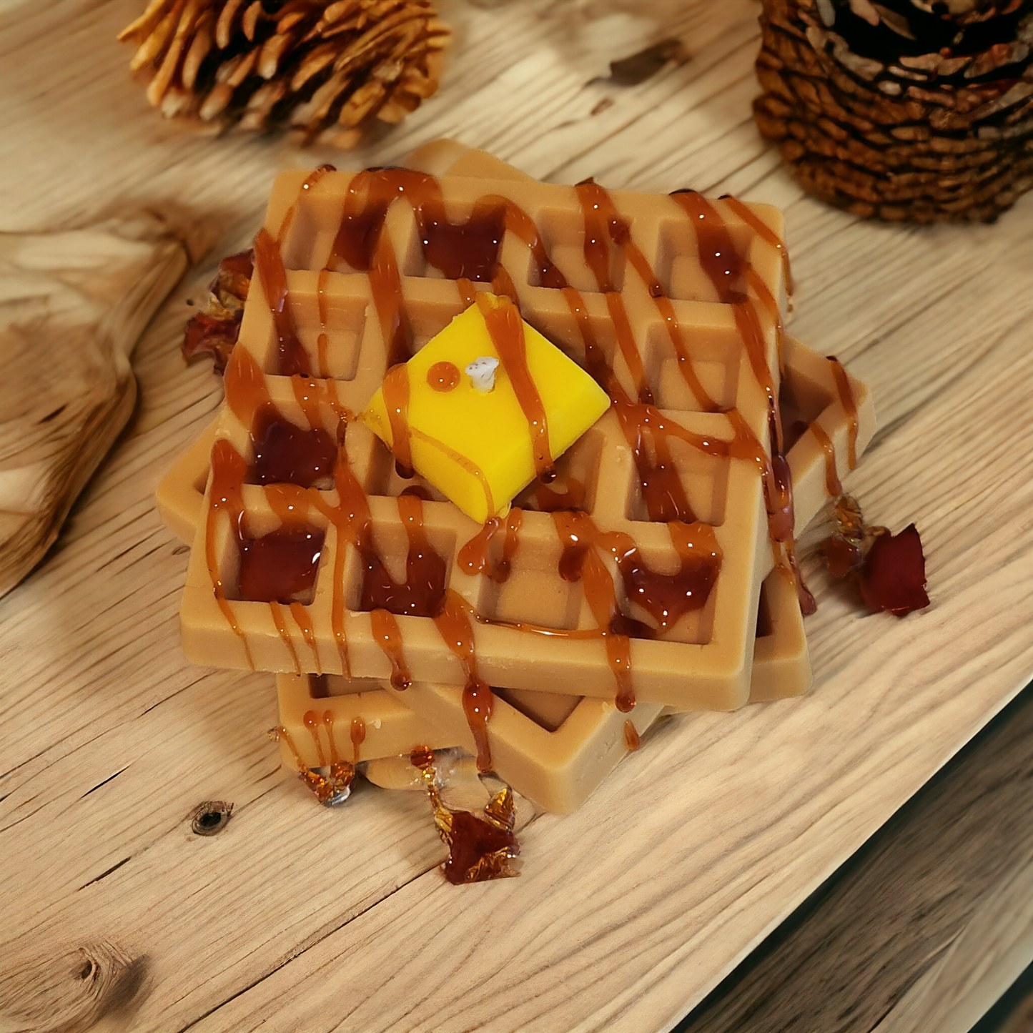 Waffle soy wax candle