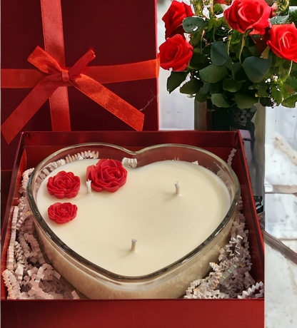 Heart Shape Candle Giftset