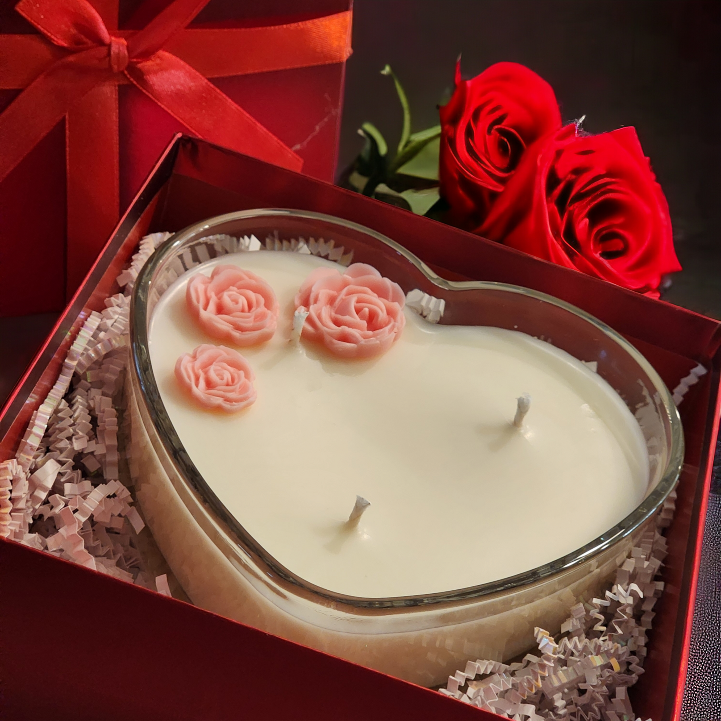 Heart Shape Candle Giftset