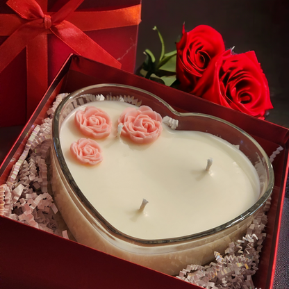 Heart Shape Candle Giftset