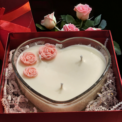 Heart Shape Candle Giftset