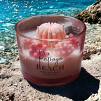 Succulent Scented Soy Wax Candle (Pink)
