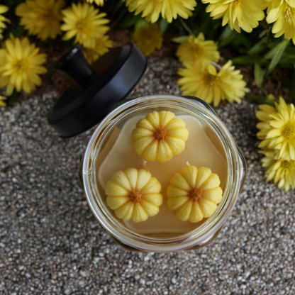 Hexagon Jar Fall Themed Soy Wax Candle
