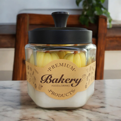 Hexagon Jar Fall Themed Soy Wax Candle