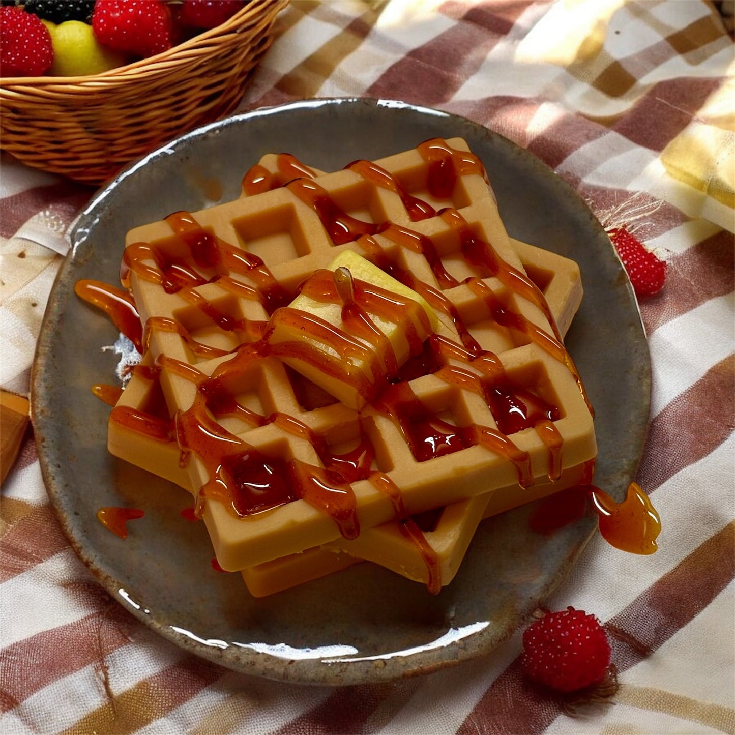 Waffle soy wax candle