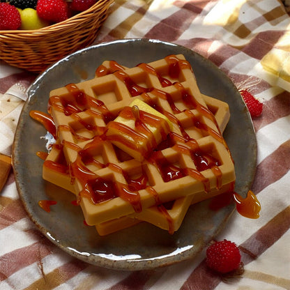 Waffle soy wax candle