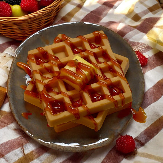 Waffle soy wax candle