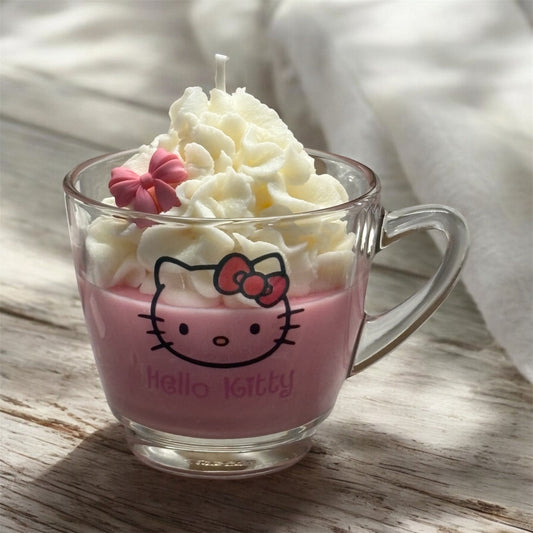 Hello Kitty Mug Soy Wax Candles (Pink)