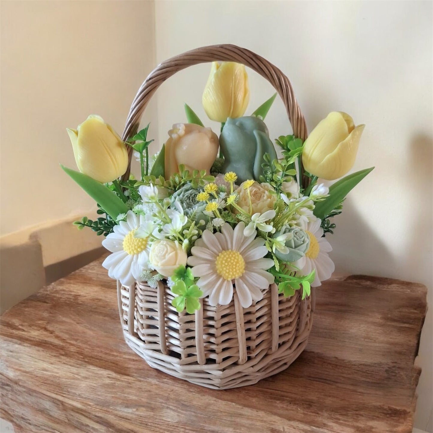 Wax Melt Soy Wax Rose Bouquet (Yellow)