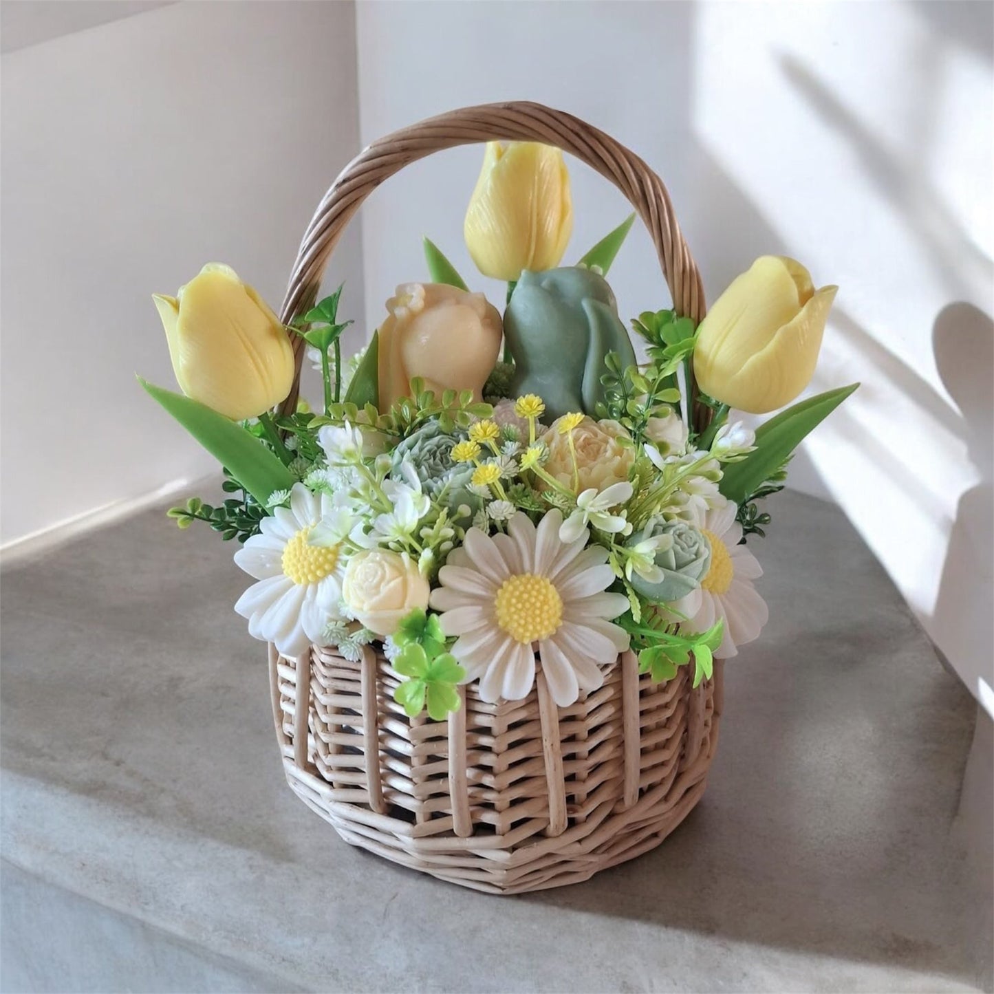 Wax Melt Soy Wax Rose Bouquet (Yellow)