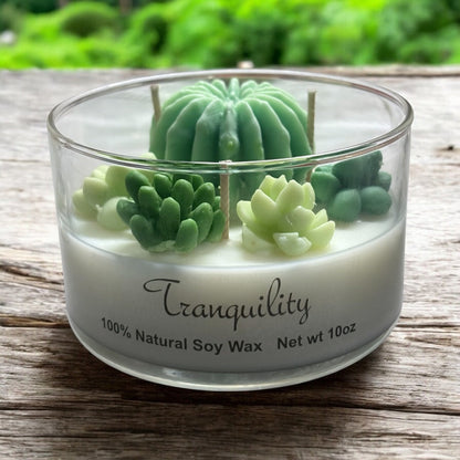 Succulent Garden Soy Wax Candle