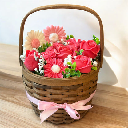 Bouquet Soy Wax Candles/Wax Melts In Gift Basket