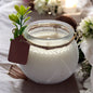 Elegant Soy Wax Candle with Gold Handle