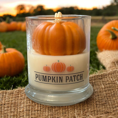 Pumpkin Patch Candle | Pumpkin Fall Candle | Handmade Soy Wax Candle | Autumn Home Decor | Pumpkin Lover Gift | Farmhouse Fall Decor | Cozy Fall Candle