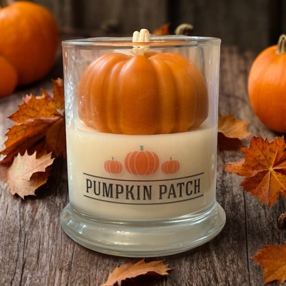 Pumpkin Patch Candle | Pumpkin Fall Candle | Handmade Soy Wax Candle | Autumn Home Decor | Pumpkin Lover Gift | Farmhouse Fall Decor | Cozy Fall Candle