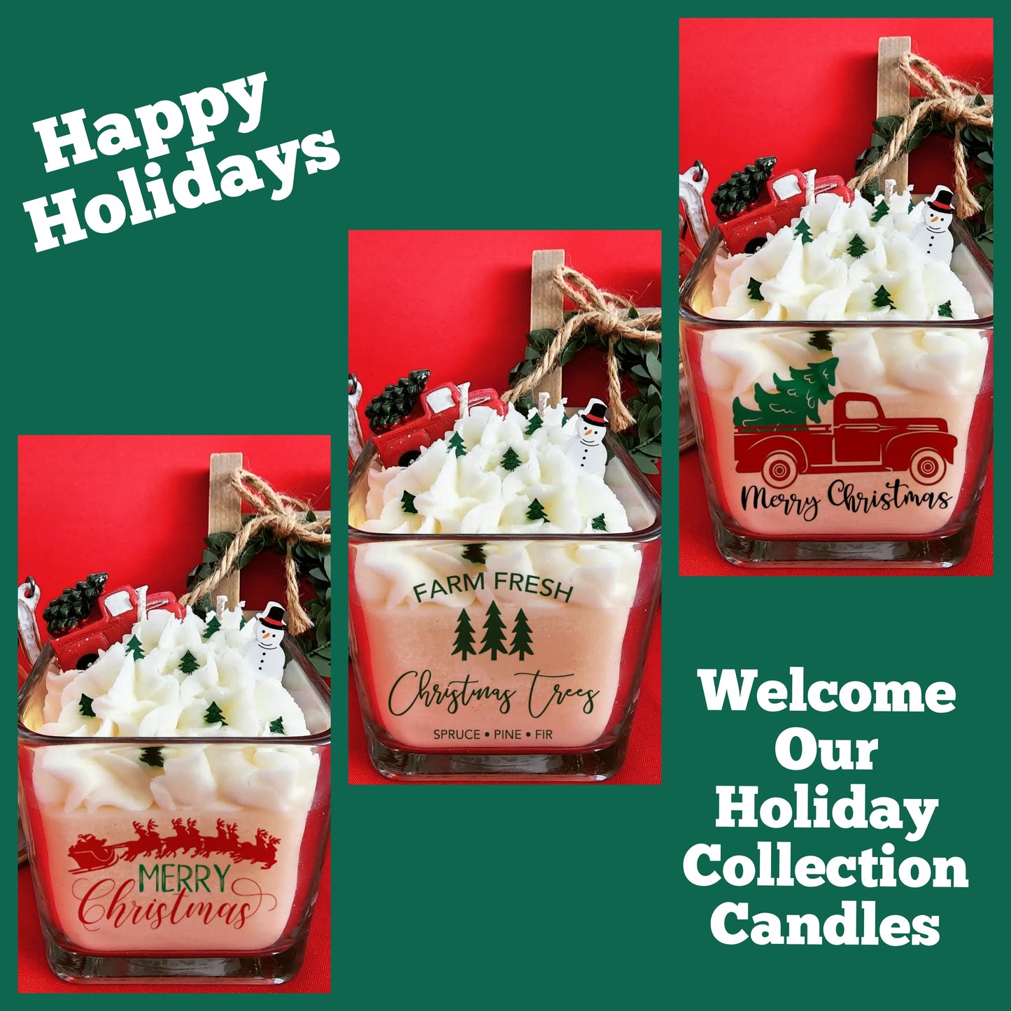 Holiday Truck Soy Wax Candle