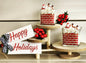 Santa reindeers soy wax candle