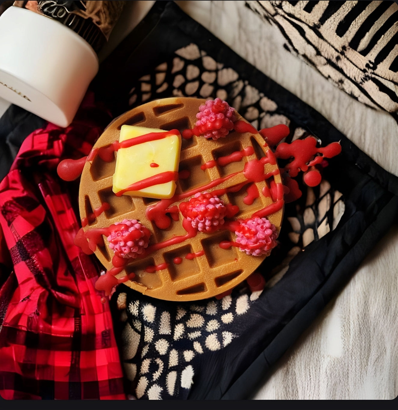 Waffle Wax Melt In Bakery Box